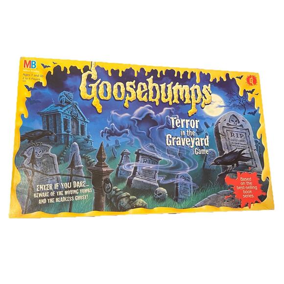 Goosebumps Terror in the Graveyard Board Game CompleteVintage 1995 Horror